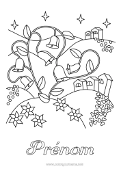 Coloriage gratuit Cloche Chance Muguet 1er mai