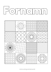 Gratis teckning Symboler Geometriska former Mosaiker Symmetri Portugal Torg