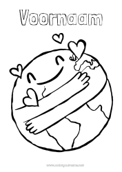 Gratis tekening Ecologie Aarde Aarde Dag Knuffelmoment
