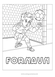 Gratis tegning Fotball Sport Lagidrett Målvakt