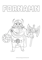 Gratis teckning Island Viking