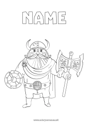 Free drawing Iceland Viking