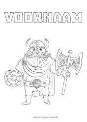 Gratis tekening IJsland Viking