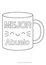Niño página para colorear Taza Hermana Niñera Bebidas Mejor
