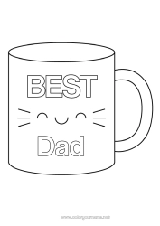 Child coloring page Mug Sister Nanny Drinks Best