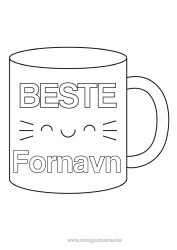 Gratis fargelegging Kopp Søster Barnevakt Drikke Beste