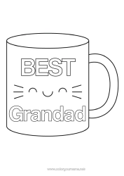 Free colouring Mug Sister Nanny Drink Best