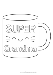 Free coloring Mug Sister Nanny Drinks Best