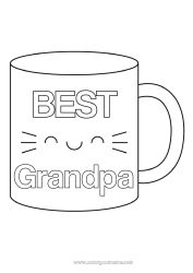 Child coloring page Mug Sister Nanny Drinks Best