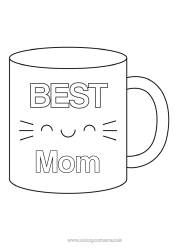 Child coloring page Mug Sister Nanny Drinks Best
