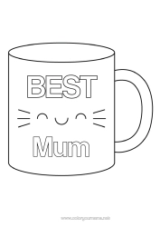 Free colouring Mug Sister Nanny Drink Best