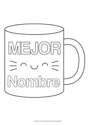 Colorear para personalizar Taza Hermana Niñera Bebidas Mejor