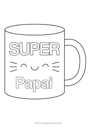 Página de desenho infantil Caneca Irmã Babá Bebida Melhor