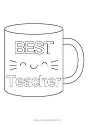 Child coloring page Mug Sister Nanny Drinks Best