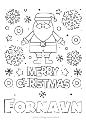 Gratis tegning Julenissen Jul Snøfnugg 