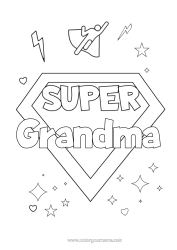 Free coloring Hero Sister Brother Friend Nanny Super badge Coach Competitions and Rewards