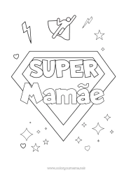 Página de desenho infantil Herói Irmã Irmão Amigo, Amiga Babá Emblema super Treinador Competições e Prêmios
