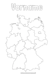 Kostenlose Zeichnung Geografie Land Landkarten Deutschland