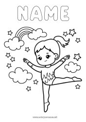 Coloring to customize Sport Gymnastic Artistic sports