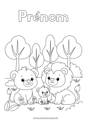 Dessin gratuit Lion Animal Animaux sauvages d'Afrique