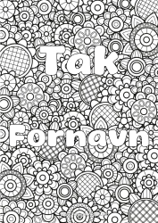 Gratis farvelægning Blomster Forår Dekoreret navn Komplekse farvelægninger Zentangle