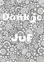 Gratis kleurplaat Bloemen Lente Gedecoreerde naam Complex Kleurplaten Zentangle