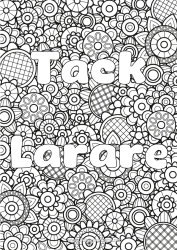 Gratis färgläggning Blommor Vår Utsmyckat namn Komplexa målarbilder Zentangle
