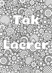 Gratis farvelægning Blomster Forår Dekoreret navn Komplekse farvelægninger Zentangle