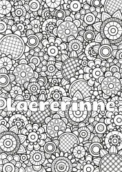 Fargeleggingssiden for barn Blomster Vår Dekorert navn Komplekse fargelegginger Zentangle