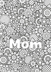 Child coloring page Flowers Spring Decorated name Complex coloring pages Zentangle