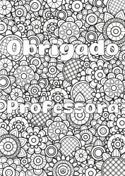 Desenho grátis Flores Primavera Nome decorado Colorações Complexas Zentangle