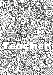 Child coloring page Flowers Spring Decorated name Complex coloring pages Zentangle
