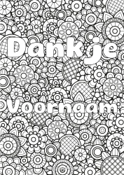 Gratis kleurplaat Bloemen Lente Gedecoreerde naam Complex Kleurplaten Zentangle