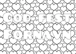 Farvelægningssiden for børn Hjerte Søster Dekoreret navn Barnepige Komplekse farvelægninger Zentangle