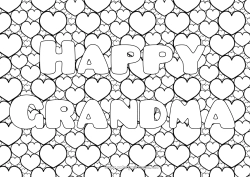 Free coloring Heart Sister Decorated name Nanny Complex coloring pages Zentangle