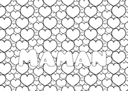 Coloriage enfant Coeur Soeur Nom décoré Nounou Coloriages complexes Zentangle