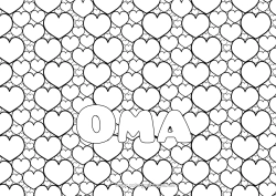 Kinder-Malvorlage Herz Schwester Dekorierter Name Kindermädchen Komplexe Ausmalbilder Zentangle