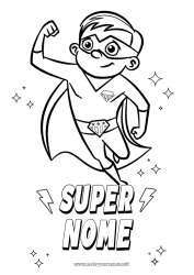 Desenho para personalizar Papai Vovô Menino Herói Irmão Emblema super Treinador Competições e Prêmios