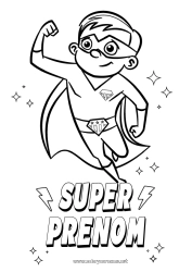 Dessin gratuit Papa Papi Garçon Héros Frère Badge super Coach, entraineur Compétitions et récompenses