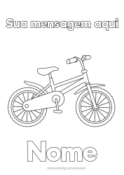 Desenho grátis Esporte Veículos Desenhos para colorir fáceis Bicicleta Veículos de duas rodas Autres véhicules
