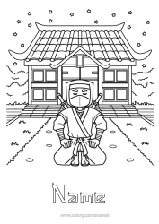 Colouring to customise Kimono Ninja