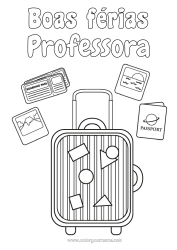 Desenho grátis Férias Valises et bagages