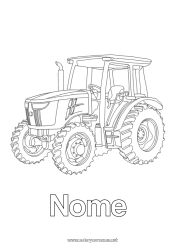 Desenho para personalizar Veículos Trator Veículos da fazenda