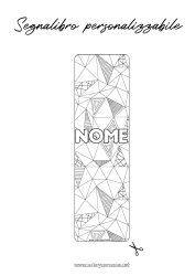 Disegno gratuito Segnalibro Zentangle Forme geometriche