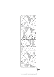 Niño página para colorear Marcador Zentangle Formas geométricas