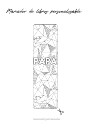 Colorear gratis Marcador Zentangle Formas geométricas Triángulo