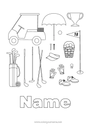Free colouring Sport Other sports Golf