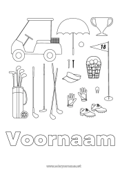 Gratis kleurplaat Sport Andere sporten Golf