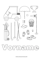 Kostenlose Malvorlage Sport Andere Sportarten Golf