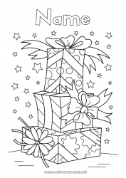 Free coloring Gifts Birthday Christmas